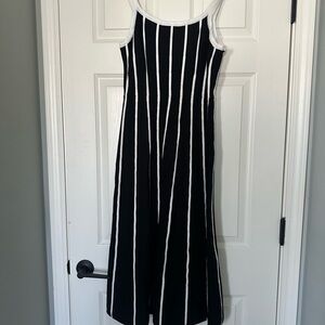 Black and White Striped Dress